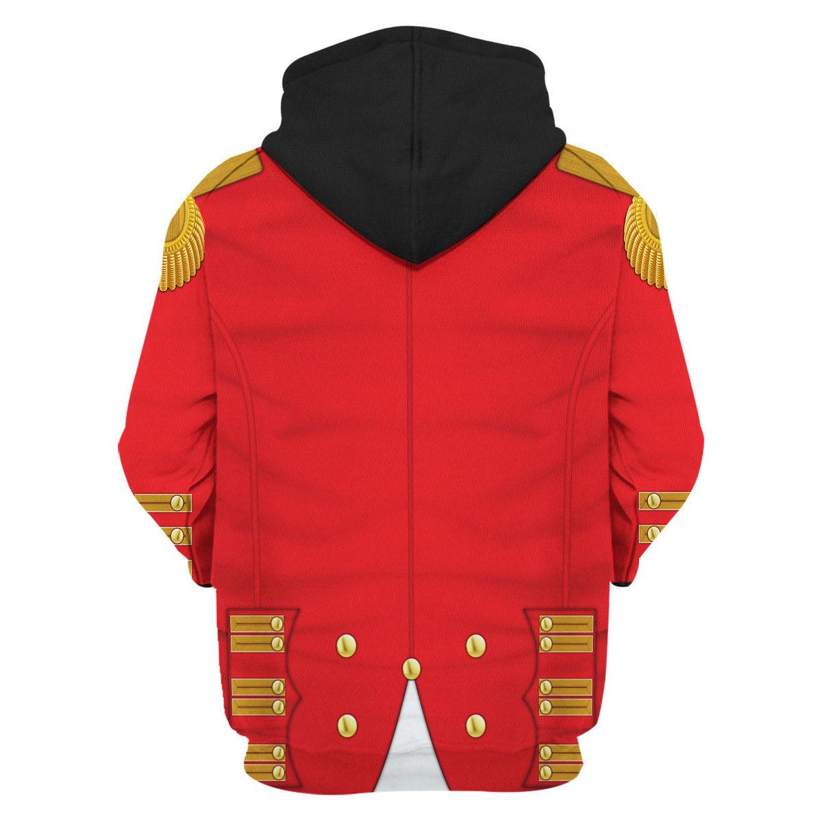 Gearhomie George III of England Uniform Costume Hoodie Sweatshirt T-Shirt Tracksuit - Gearhomie.com