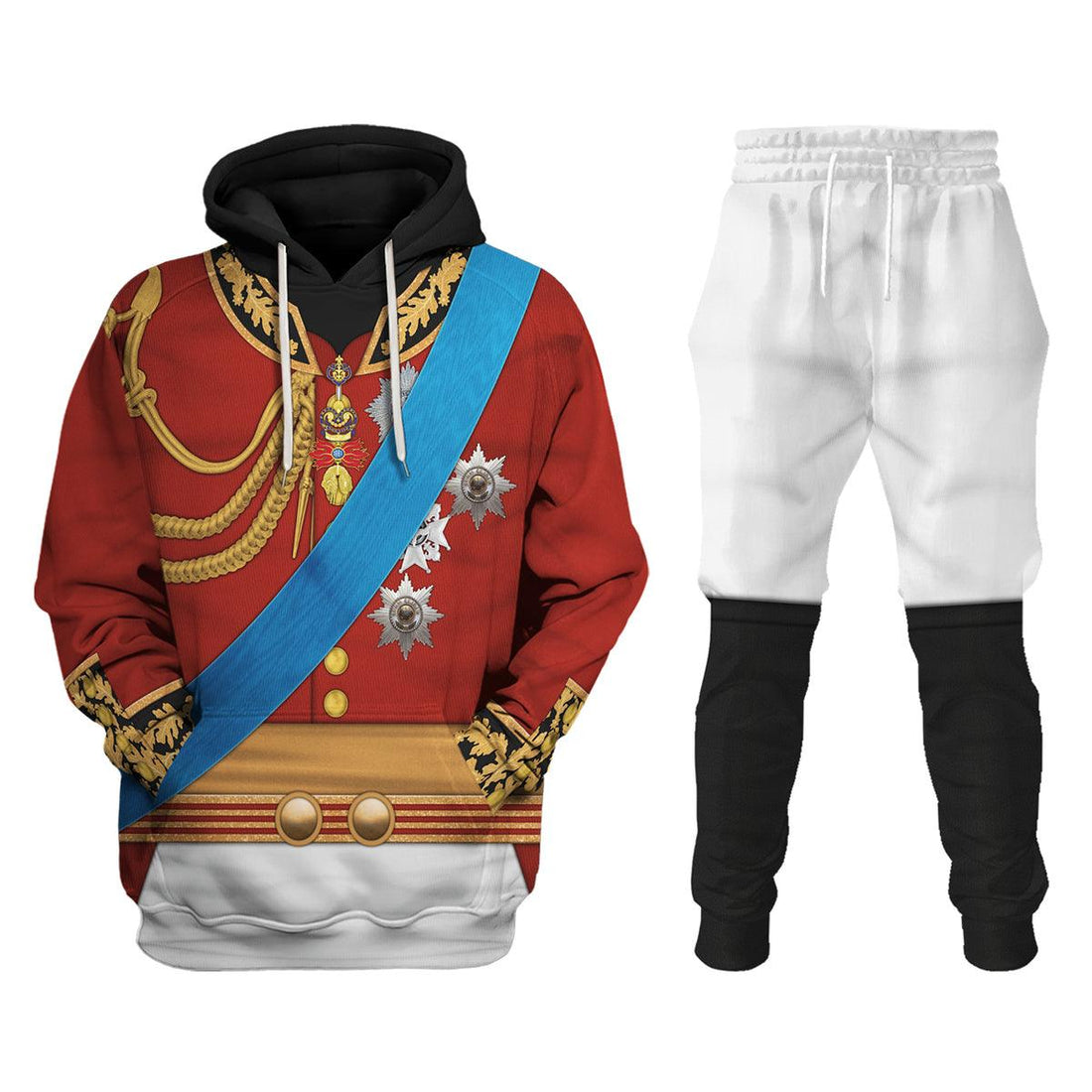 Gearhomie George IV of England Uniform Costume Hoodie Sweatshirt T-Shirt Tracksuit - Gearhomie.com