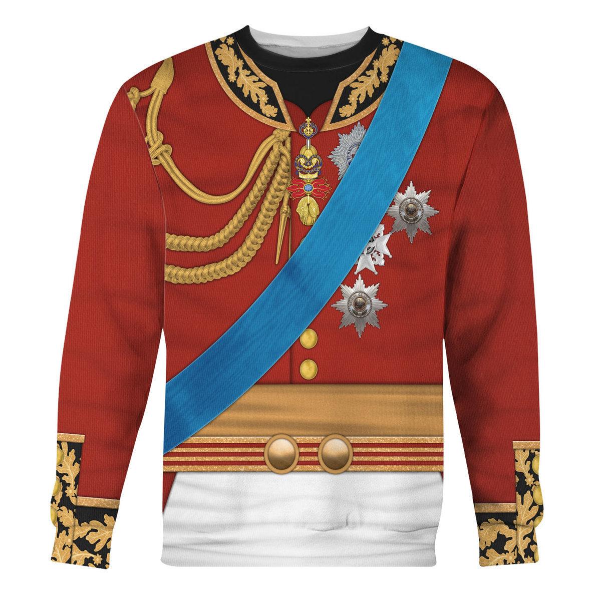 Gearhomie George IV of England Uniform Costume Hoodie Sweatshirt T-Shirt Tracksuit - Gearhomie.com