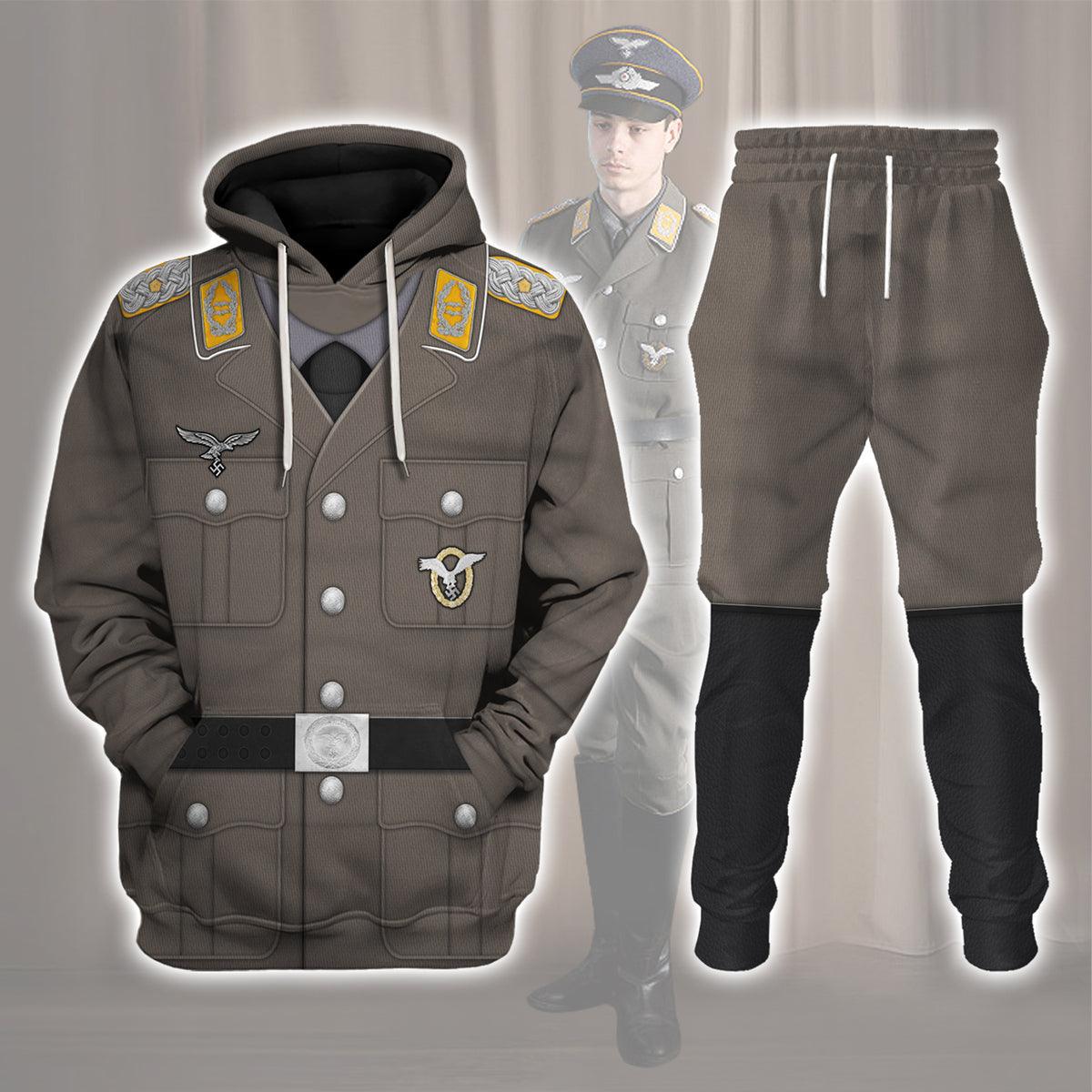Gearhomie German Air Force (Luftwaffe)-Pilot-Full Dress Costume Hoodie Sweatshirt T-Shirt Tracksuit - Gearhomie.com