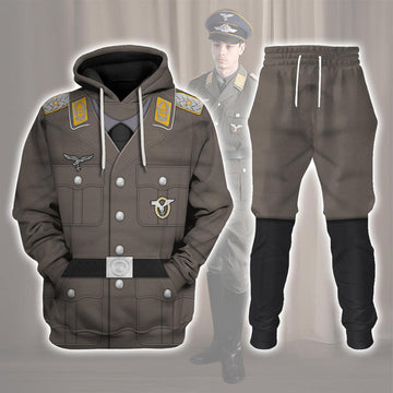 Gearhomie German Air Force (Luftwaffe)-Pilot-Full Dress Costume Hoodie Sweatshirt T-Shirt Tracksuit - Gearhomie.com