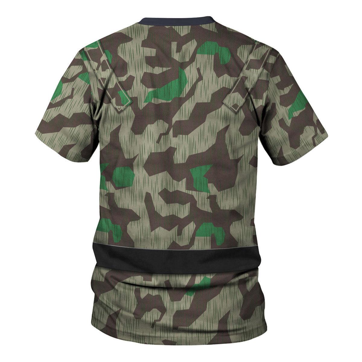 Oodiegang German Parachutist-Splinter Pattern Smock-Basic Uniform Costume Hoodie Sweatshirt T-Shirt Tracksuit - Oodiegang.com