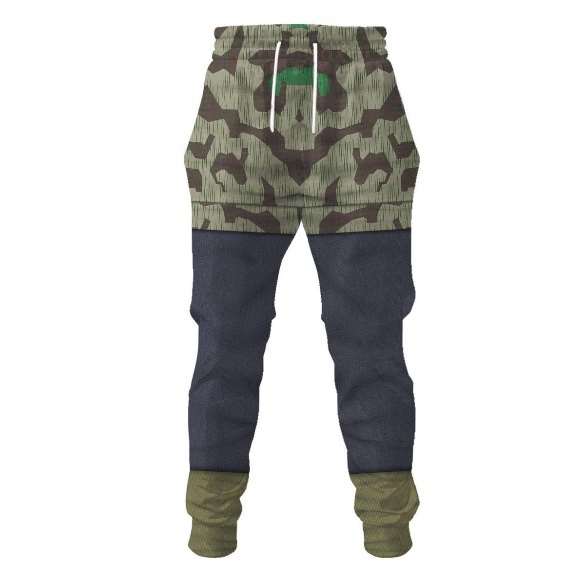 Gearhomie German Parachutist-Splinter Pattern Smock-Basic Uniform Costume Hoodie Sweatshirt T-Shirt Tracksuit - Gearhomie.com