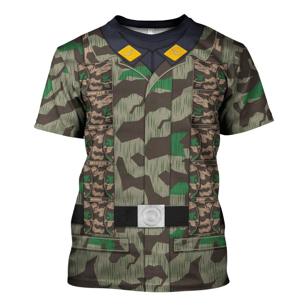 Gearhomie German Parachutist-Splinter Pattern Smock-Combat Uniform Costume Hoodie Sweatshirt T-Shirt Tracksuit - Gearhomie.com