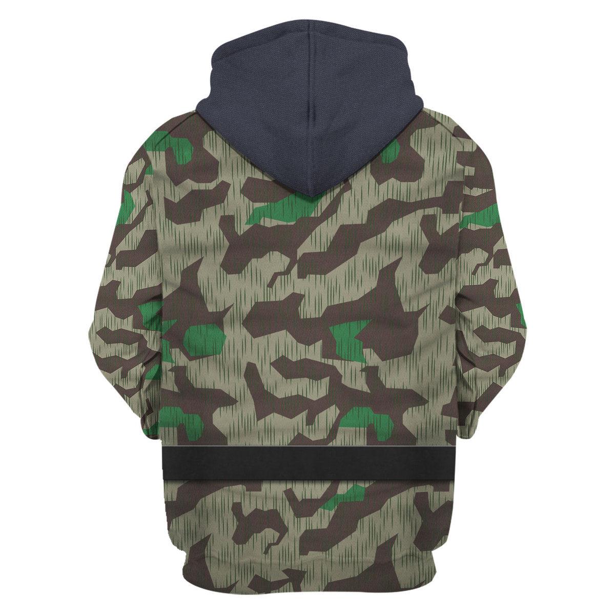 Oodiegang German Parachutist-Splinter Pattern Smock-Combat Uniform Costume Hoodie Sweatshirt T-Shirt Tracksuit - Oodiegang.com