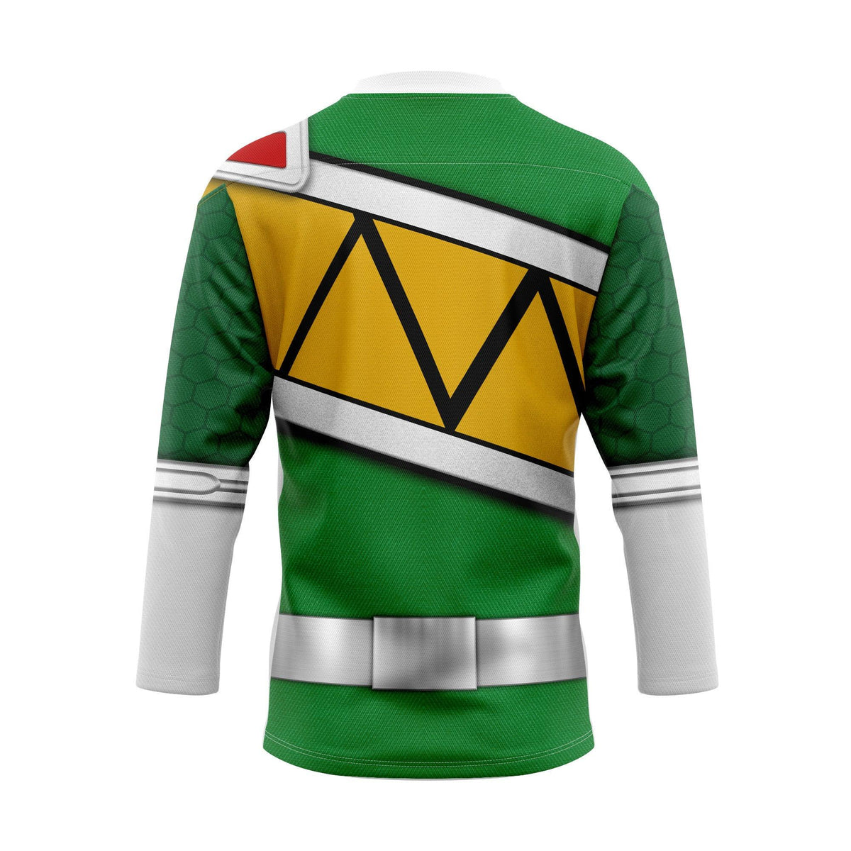 Gearhomie Green Power Rangers Dino Charge Hockey Jersey - Gearhomie.com