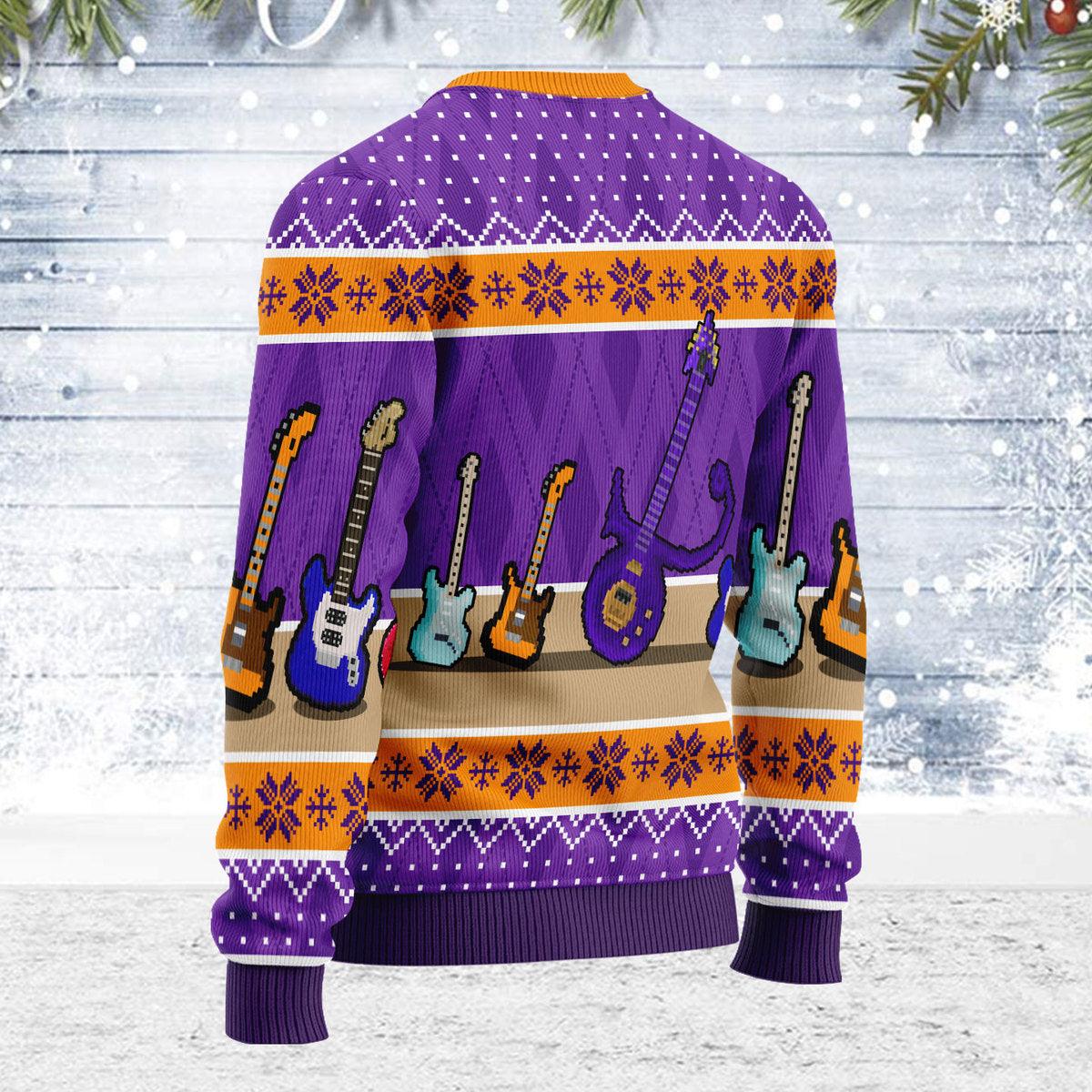 Gearhomie Guitar Artwork Christmas Ugly Sweater - Gearhomie.com