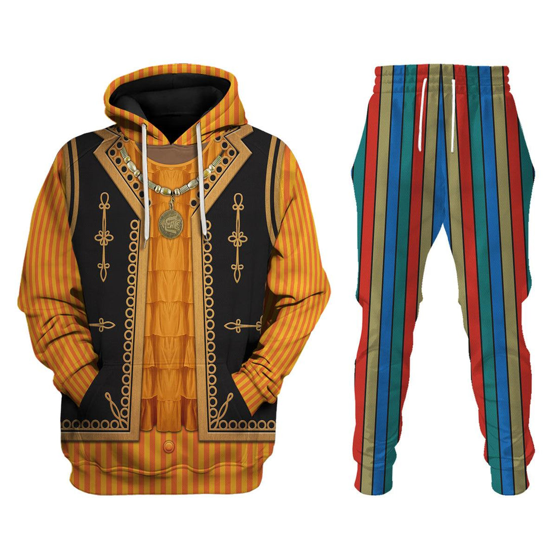 Gearhomie Guitar Burning Outfit Jimi Hendrix Costume Hoodie Sweatshirt T-Shirt Tracksuit - Gearhomie.com