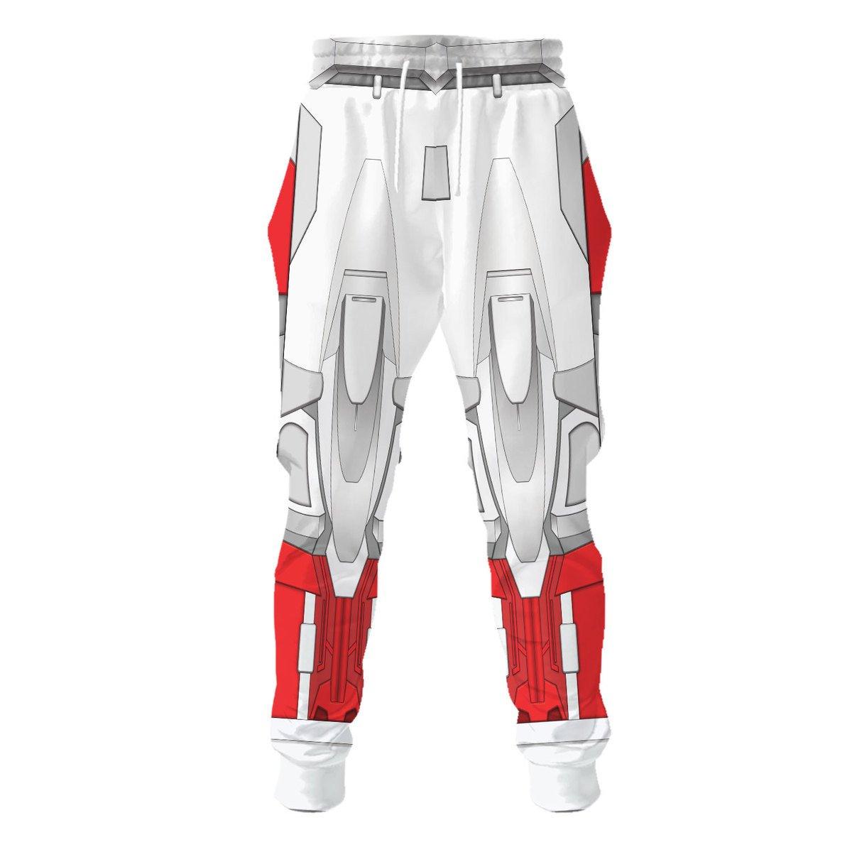 OodieGang Gundam Astray Red Frame Costume All Over Print Tracksuit Hoodie - OodieGang