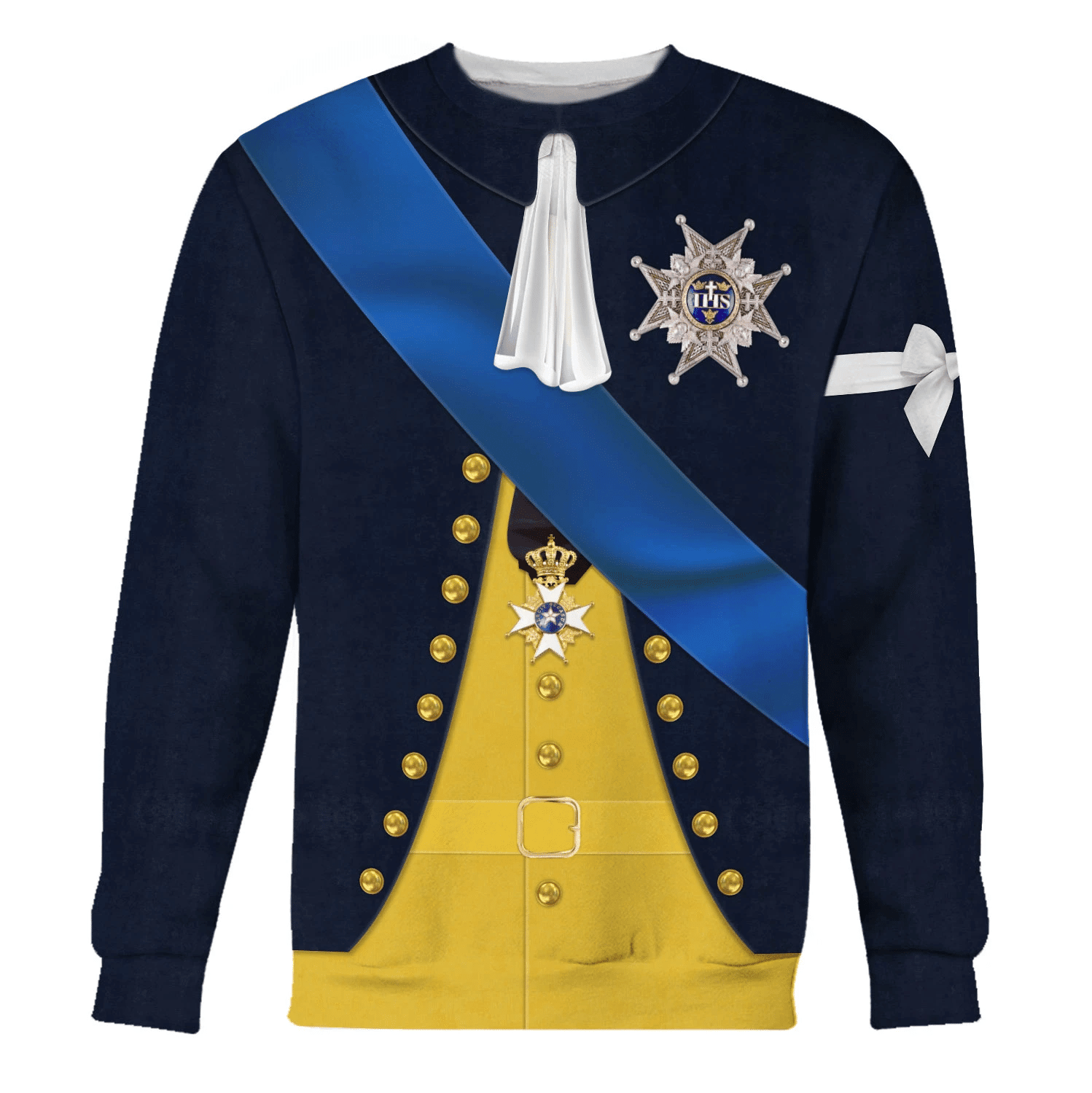 Gearhomie Gustav III Monarch of Sweden Costume Hoodie Sweatshirt T-Shirt Tracksuit - Gearhomie.com