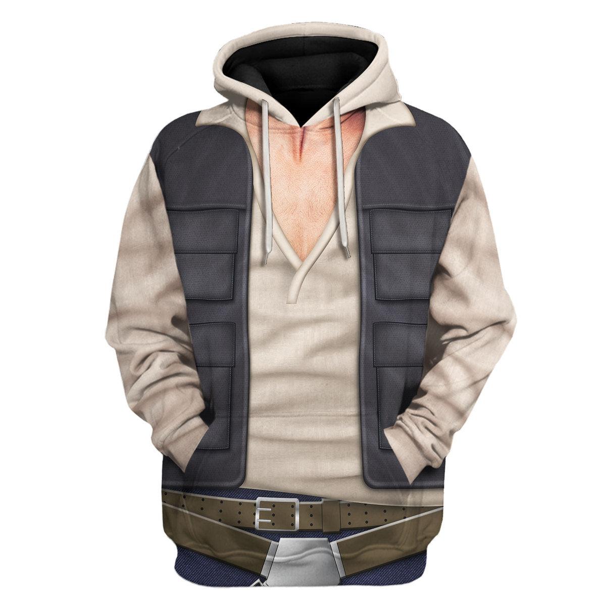 YMskins Han Solo Costume Hoodie Sweatshirt T-Shirt Sweatpants