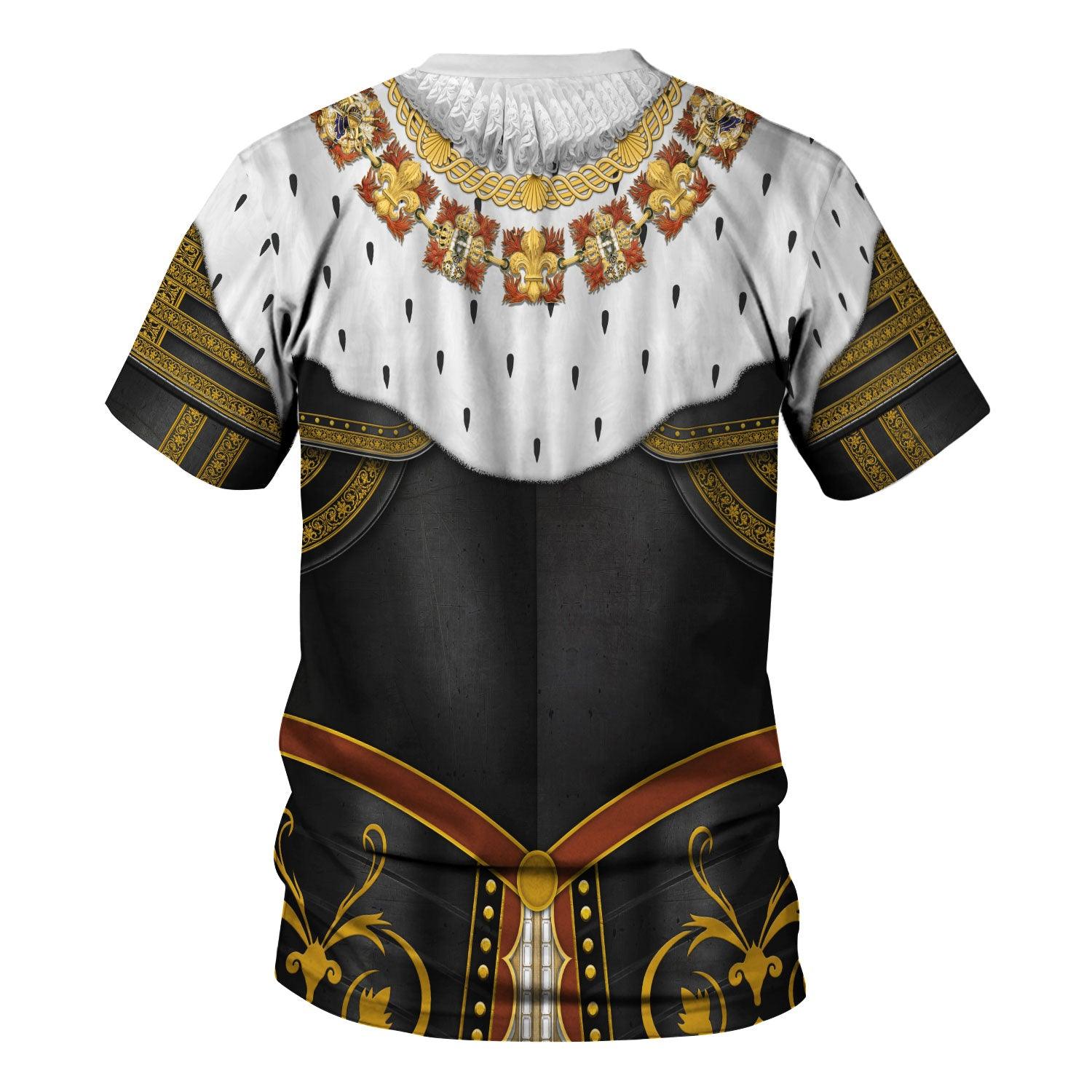 Gearhomie Henry IV De Bourbon Coronation Robes Costume All Over Print Hoodie Sweatshirt T-Shirt Tracksuit - Gearhomie.com
