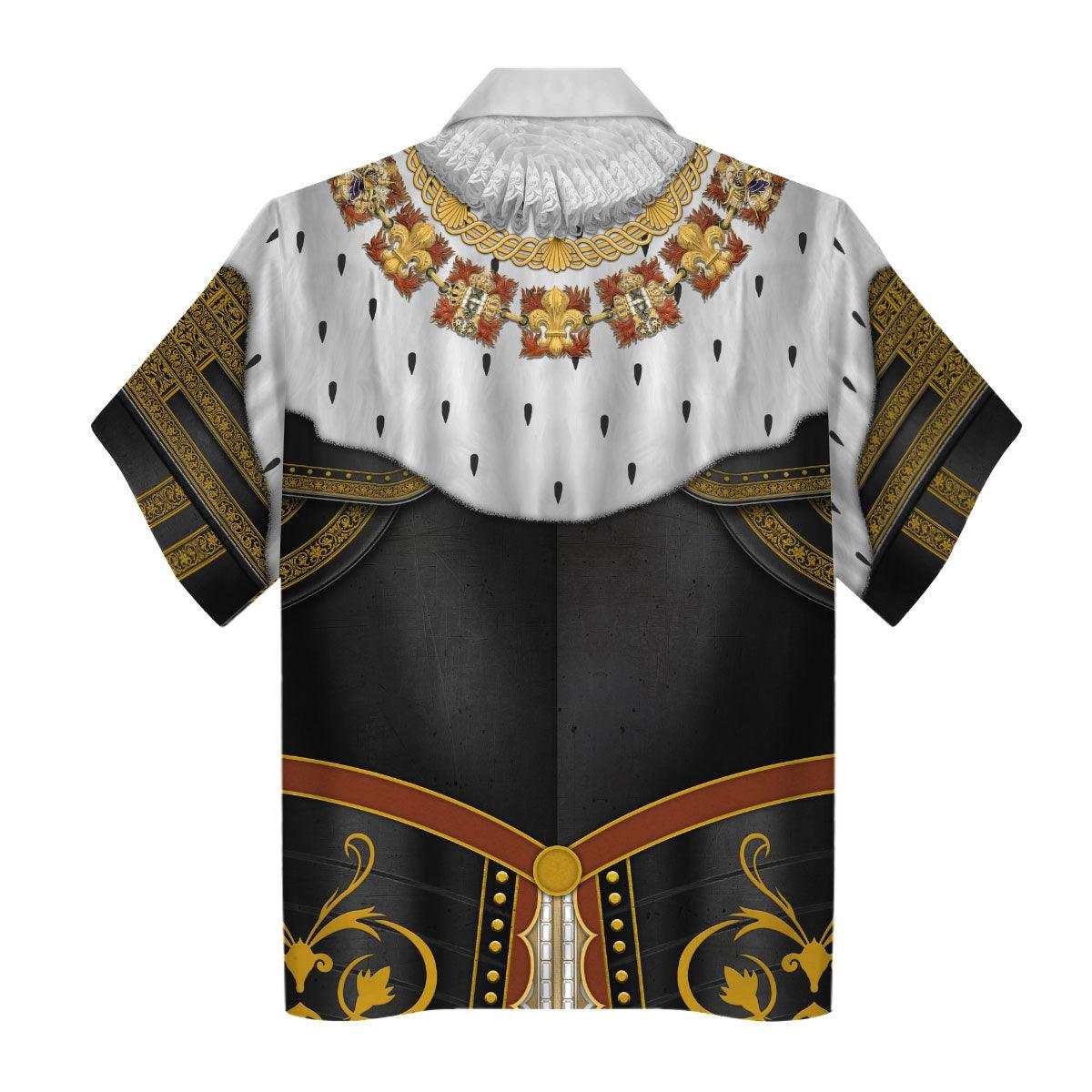 Gearhomie Henry IV De Bourbon Coronation Robes Costume All Over Print Hoodie Sweatshirt T-Shirt Tracksuit - Gearhomie.com