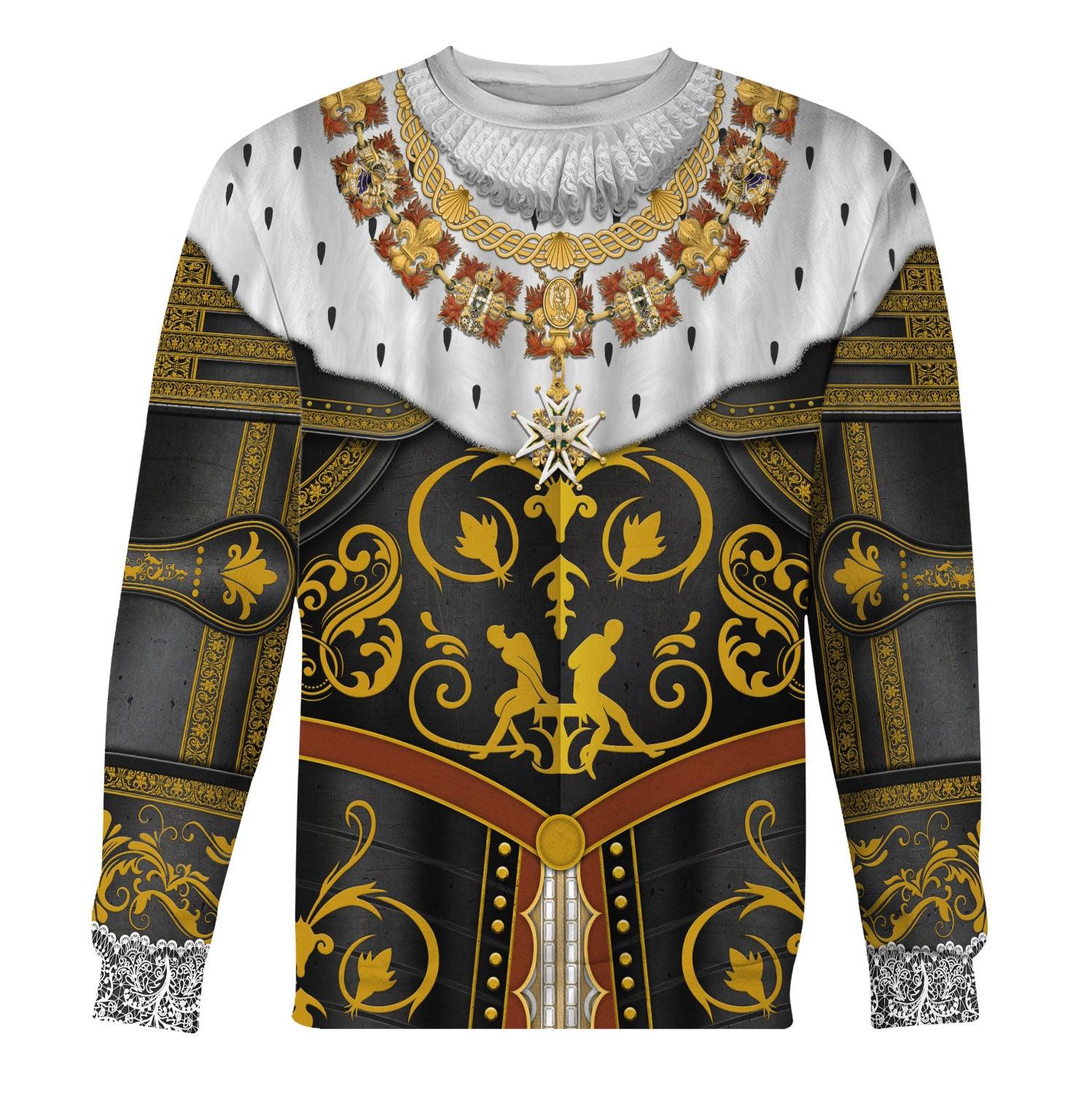 Gearhomie Henry IV De Bourbon Coronation Robes Costume All Over Print Hoodie Sweatshirt T-Shirt Tracksuit - Gearhomie.com