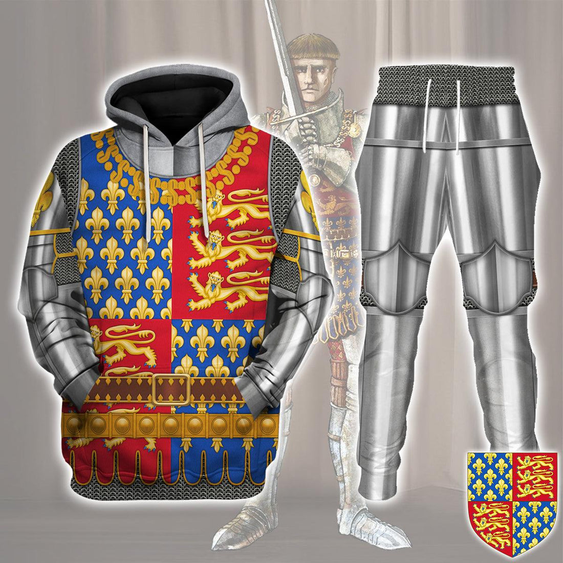 Gearhomie Henry IV Of England Amour Knights Costume Hoodie Sweatshirt T-Shirt Tracksuit - Gearhomie.com