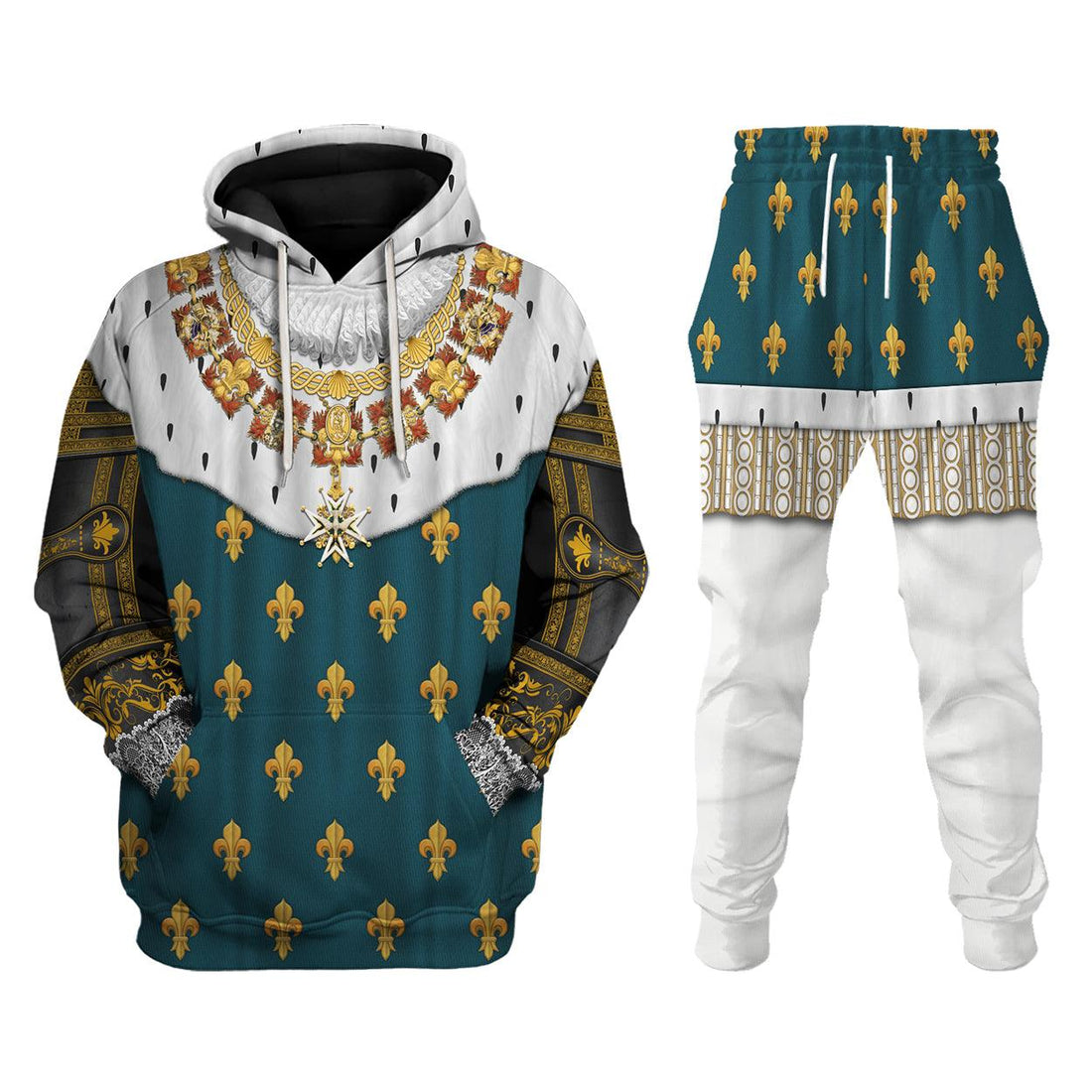 Gearhomie Henry IV of France in Coronation Robes Costume All Over Print Hoodie Sweatshirt T-Shirt Tracksuit - Gearhomie.com