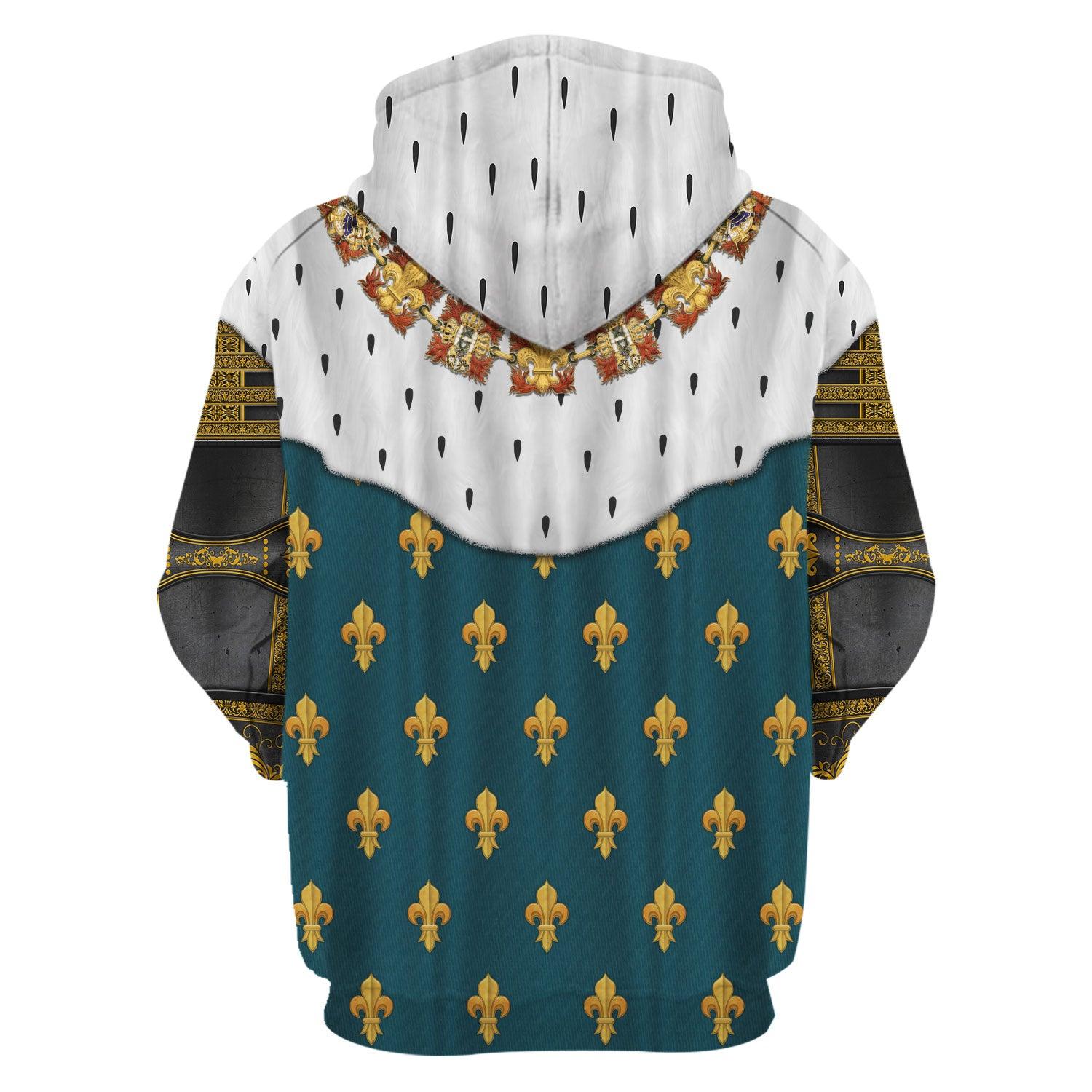 Gearhomie Henry IV of France in Coronation Robes Costume All Over Print Hoodie Sweatshirt T-Shirt Tracksuit - Gearhomie.com