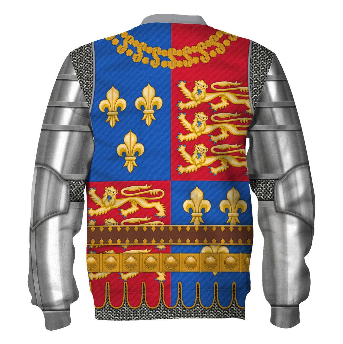 Gearhomie Henry V Amour Knights Costume Hoodie Sweatshirt T-Shirt Sweatpants - Gearhomie.com