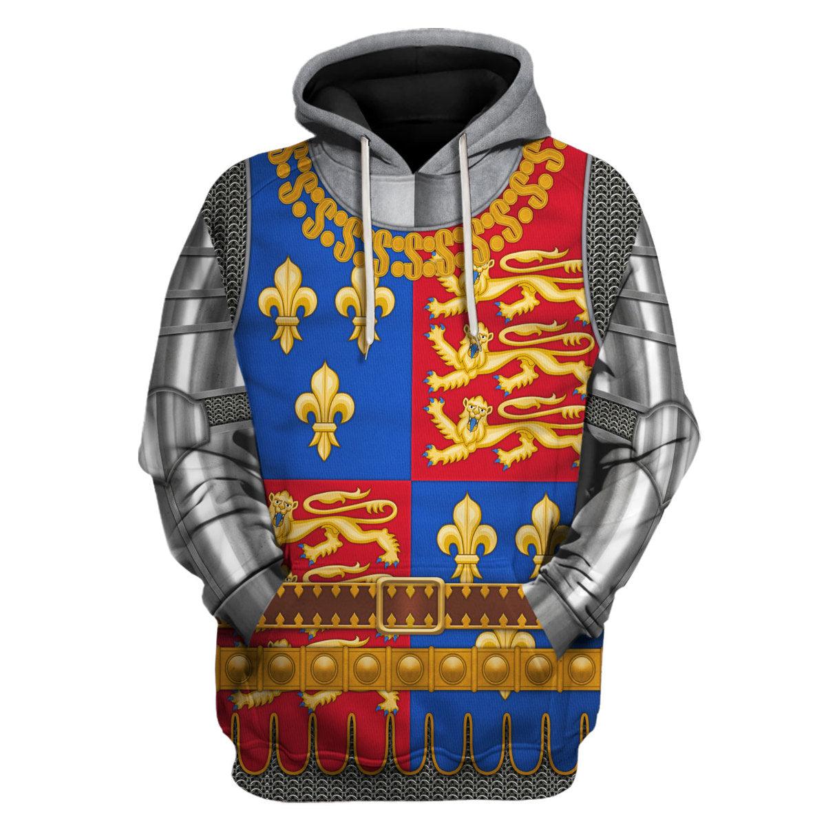 Gearhomie Henry V Amour Knights Costume Hoodie Sweatshirt T-Shirt Sweatpants - Gearhomie.com