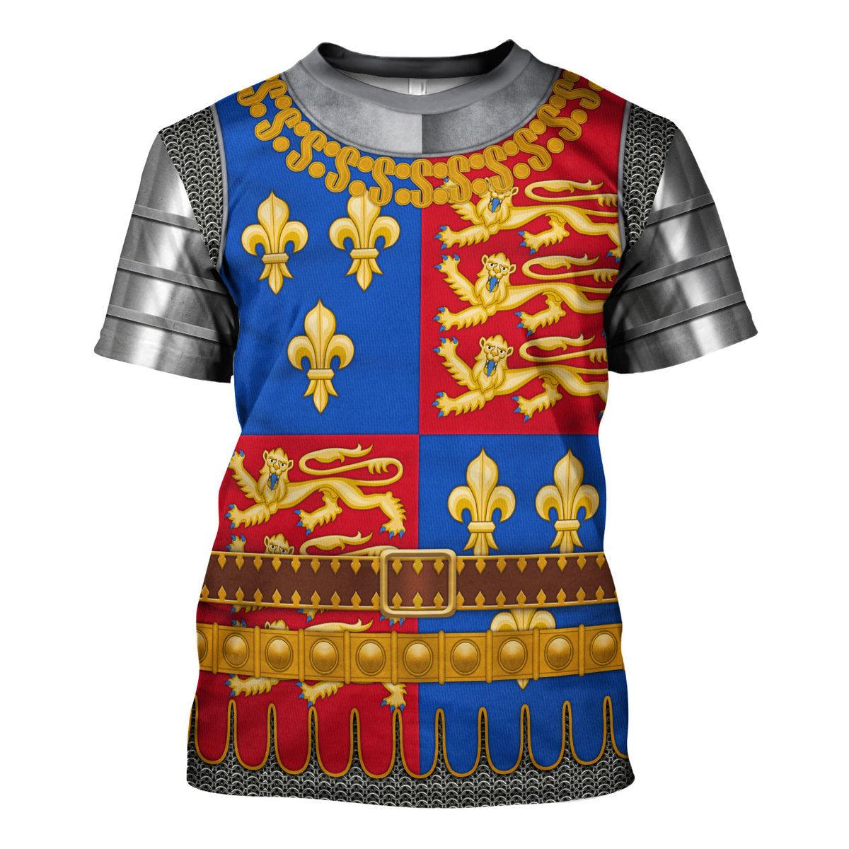 Gearhomie Henry V Amour Knights Costume Hoodie Sweatshirt T-Shirt Sweatpants - Gearhomie.com
