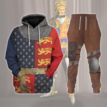 Gearhomie Henry V of England Costume Hoodie Sweatshirt T-Shirt Tracksuit - Gearhomie.com
