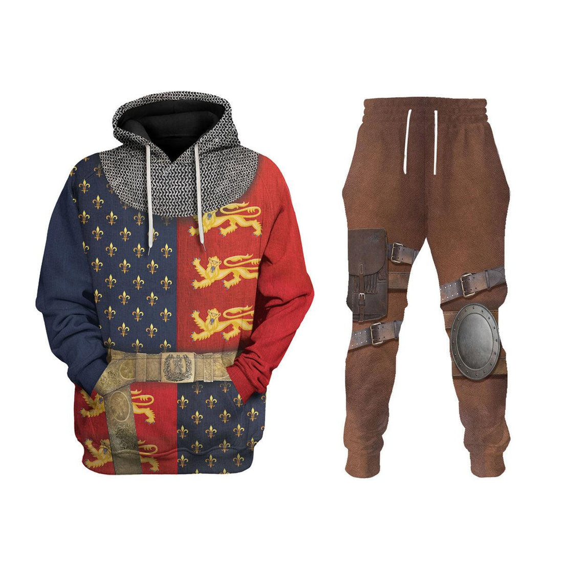 Gearhomie Henry V of England Knight Costume Hoodie Sweatshirt T-Shirt Tracksuit - Gearhomie.com