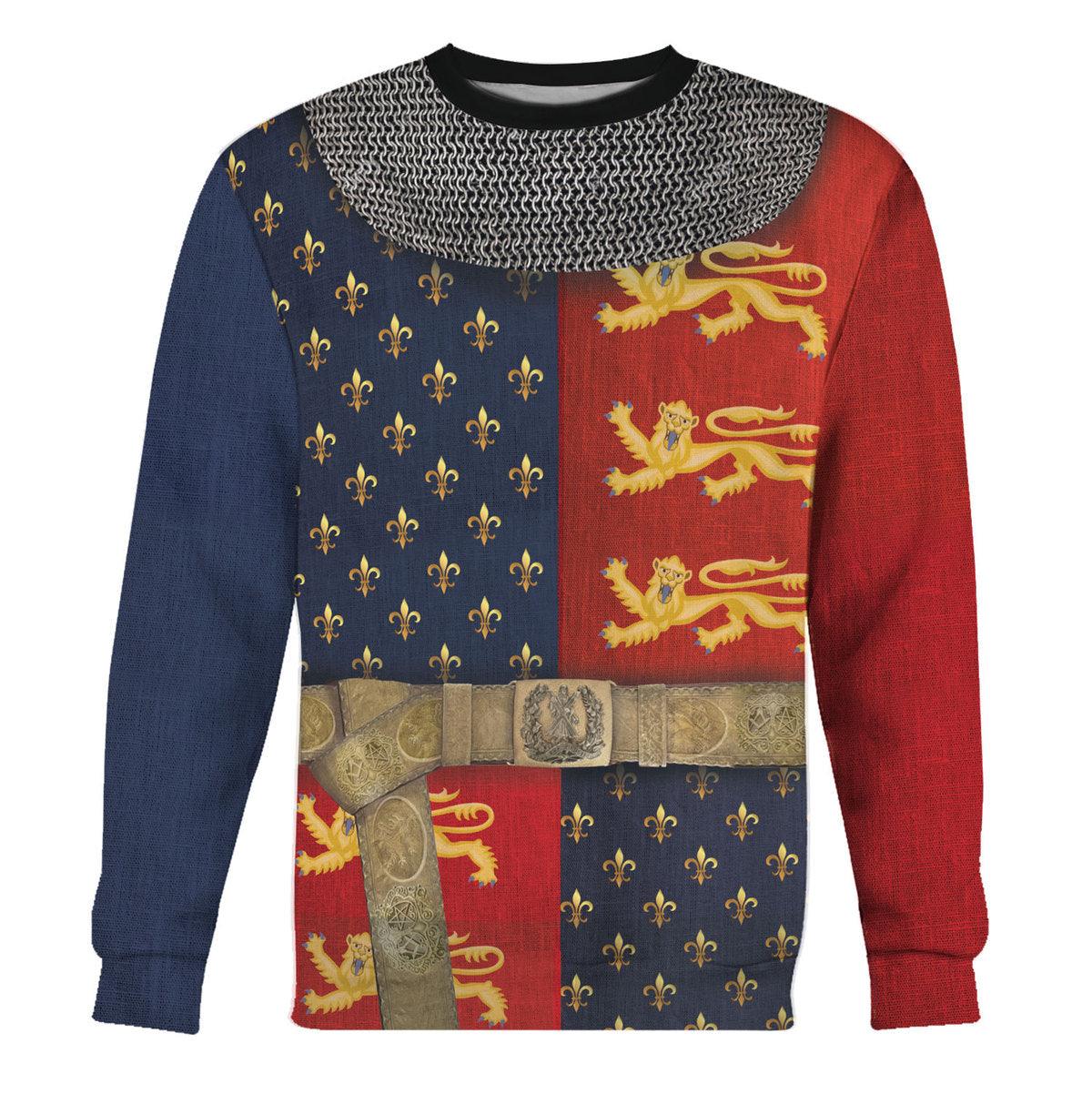 Gearhomie Henry V of England Knight Costume Hoodie Sweatshirt T-Shirt Tracksuit - Gearhomie.com