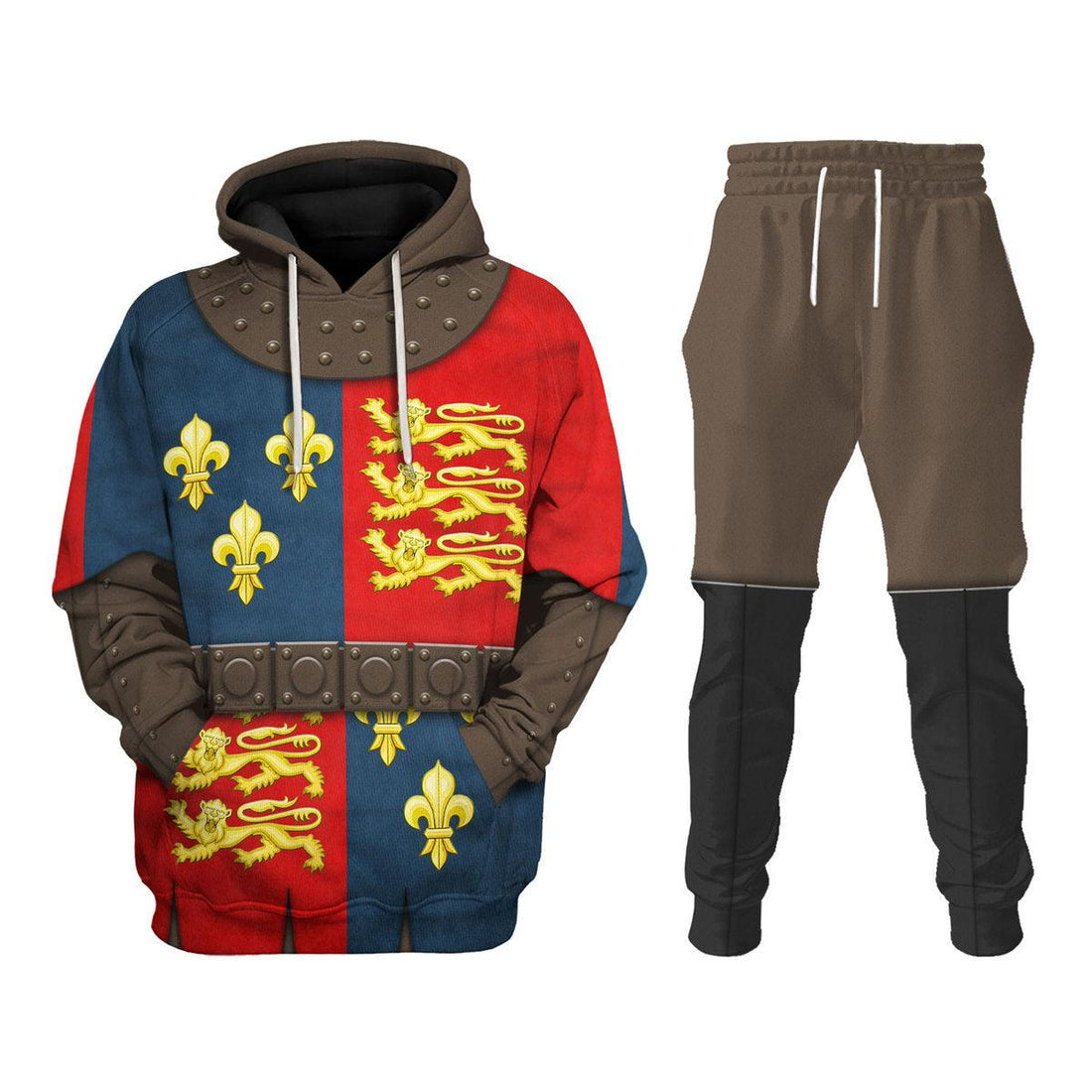 Gearhomie Henry V of England Knights Costume Hoodie Sweatshirt T-Shirt Tracksuit - Gearhomie.com