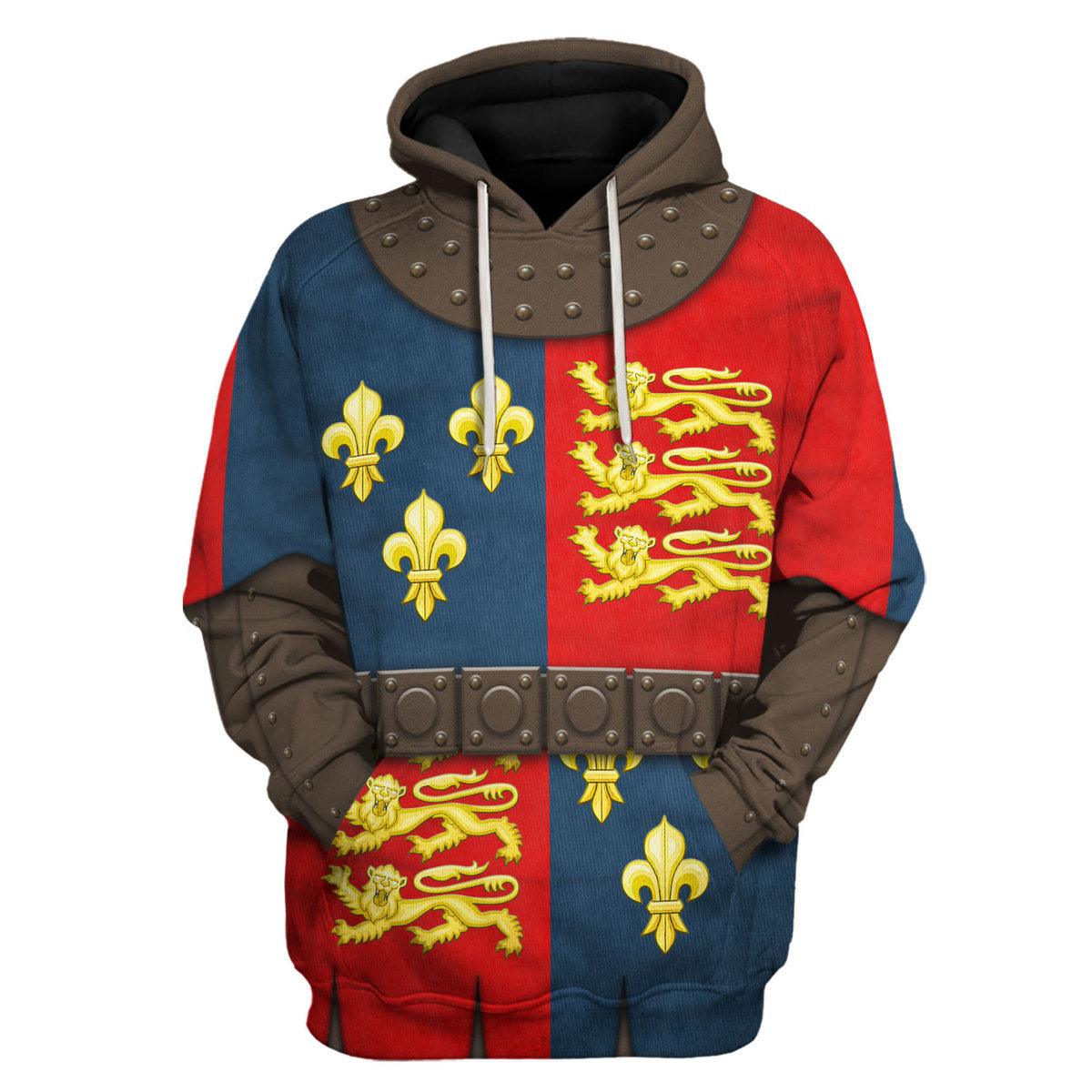 Gearhomie Henry V of England Knights Costume Hoodie Sweatshirt T-Shirt Tracksuit - Gearhomie.com