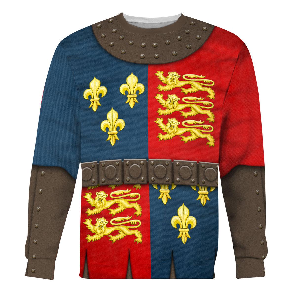 Gearhomie Henry V of England Knights Costume Hoodie Sweatshirt T-Shirt Tracksuit - Gearhomie.com