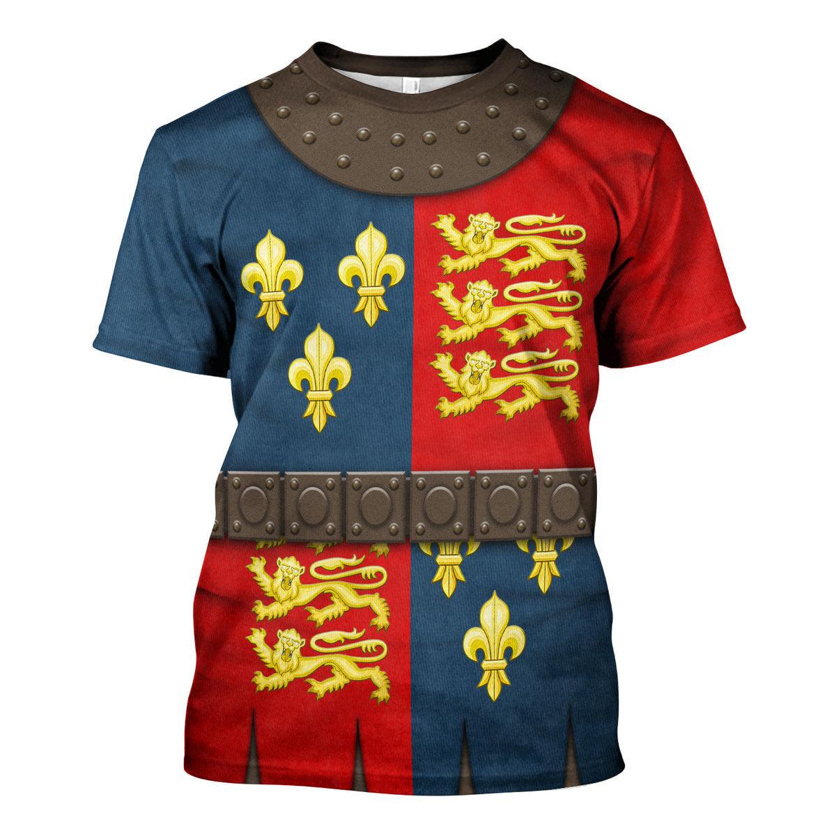 Gearhomie Henry V of England Knights Costume Hoodie Sweatshirt T-Shirt Tracksuit - Gearhomie.com
