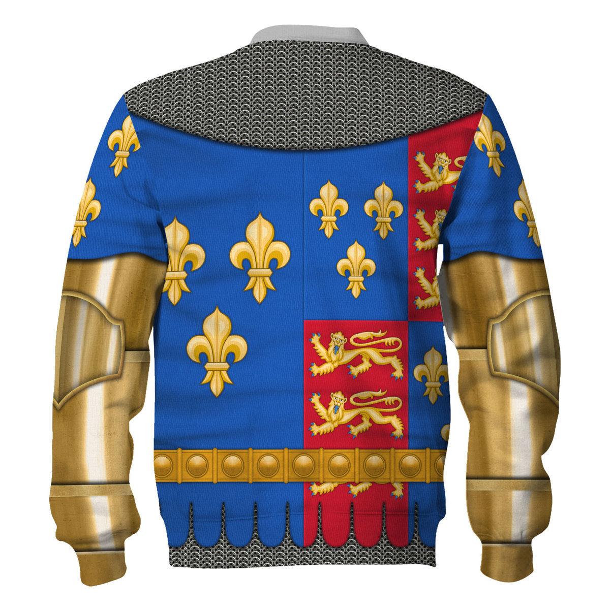 Gearhomie Henry VI Of England Amour Knights Costume Hoodie Sweatshirt T-Shirt Tracksuit - Gearhomie.com