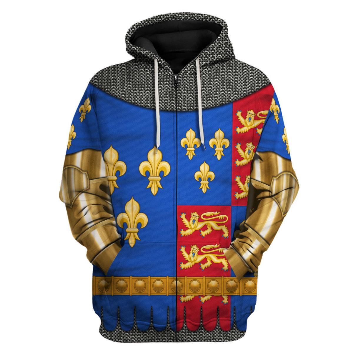 Gearhomie Henry VI Of England Amour Knights Costume Hoodie Sweatshirt T-Shirt Tracksuit - Gearhomie.com