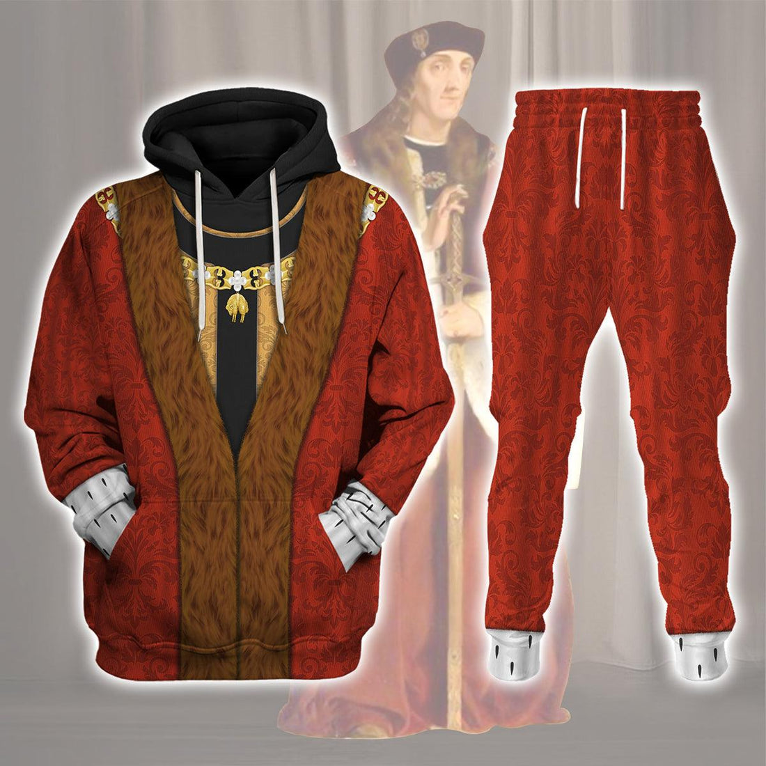 Gearhomie Henry VII of England Costume Hoodie Sweatshirt T-Shirt Tracksuit - Gearhomie.com