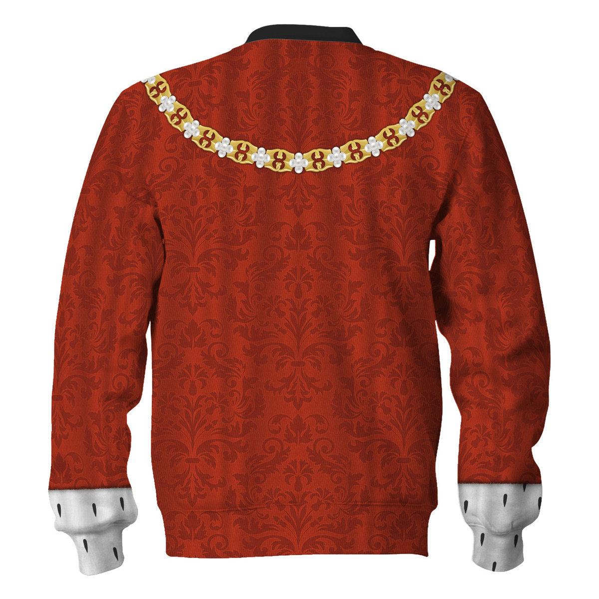 Gearhomie Henry VII of England Costume Hoodie Sweatshirt T-Shirt Tracksuit - Gearhomie.com