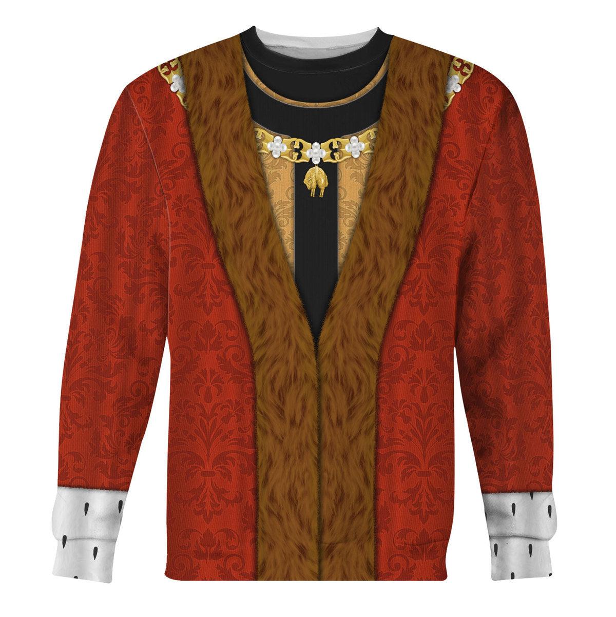 Gearhomie Henry VII of England Costume Hoodie Sweatshirt T-Shirt Tracksuit - Gearhomie.com