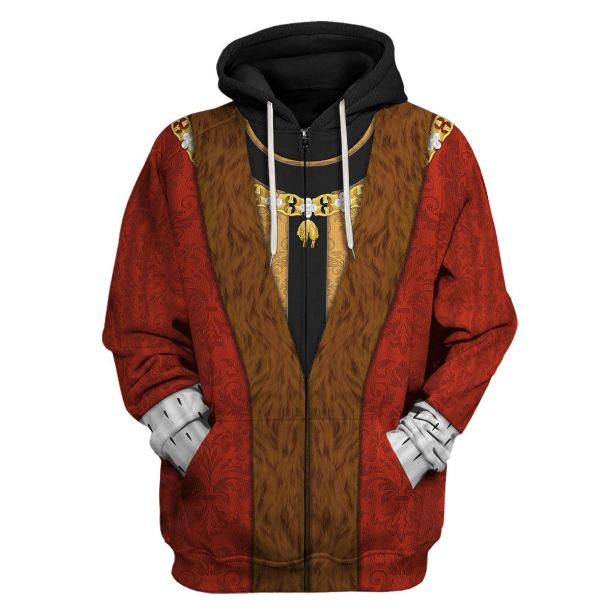 Gearhomie Henry VII of England Costume Hoodie Sweatshirt T-Shirt Tracksuit - Gearhomie.com
