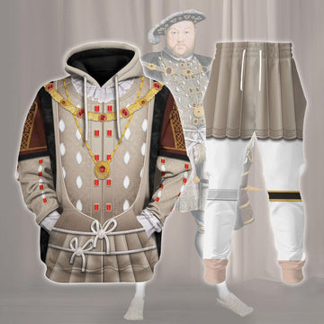 Gearhomie Henry VIII King of England Costume Hoodie Sweatshirt T-Shirt Tracksuit - Gearhomie.com