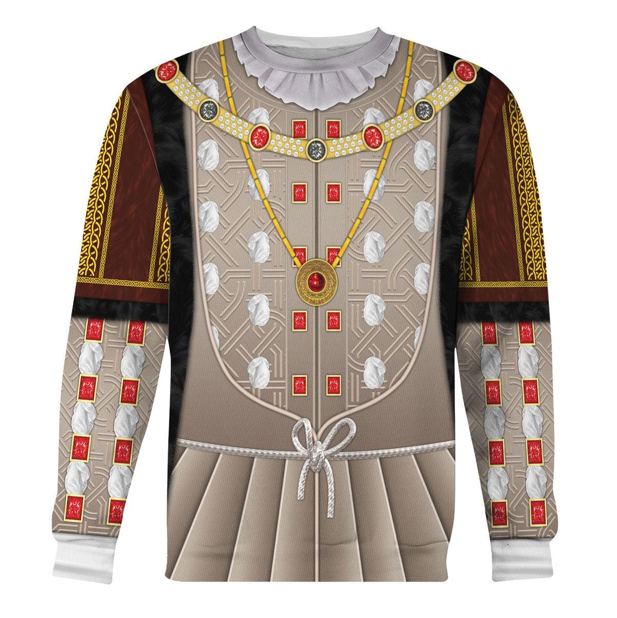 Gearhomie Henry VIII of England Costume Hoodie Sweatshirt T-Shirt Tracksuit - Gearhomie.com