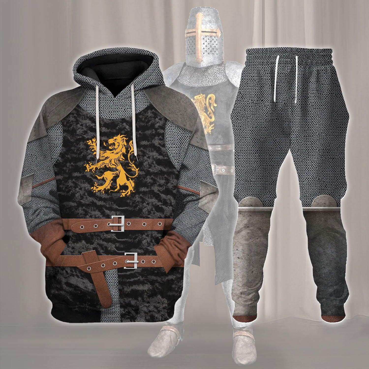 Gearhomie Heraldic Knight Black Costume Hoodie Sweatshirt T-Shirt Tracksuit - Gearhomie.com