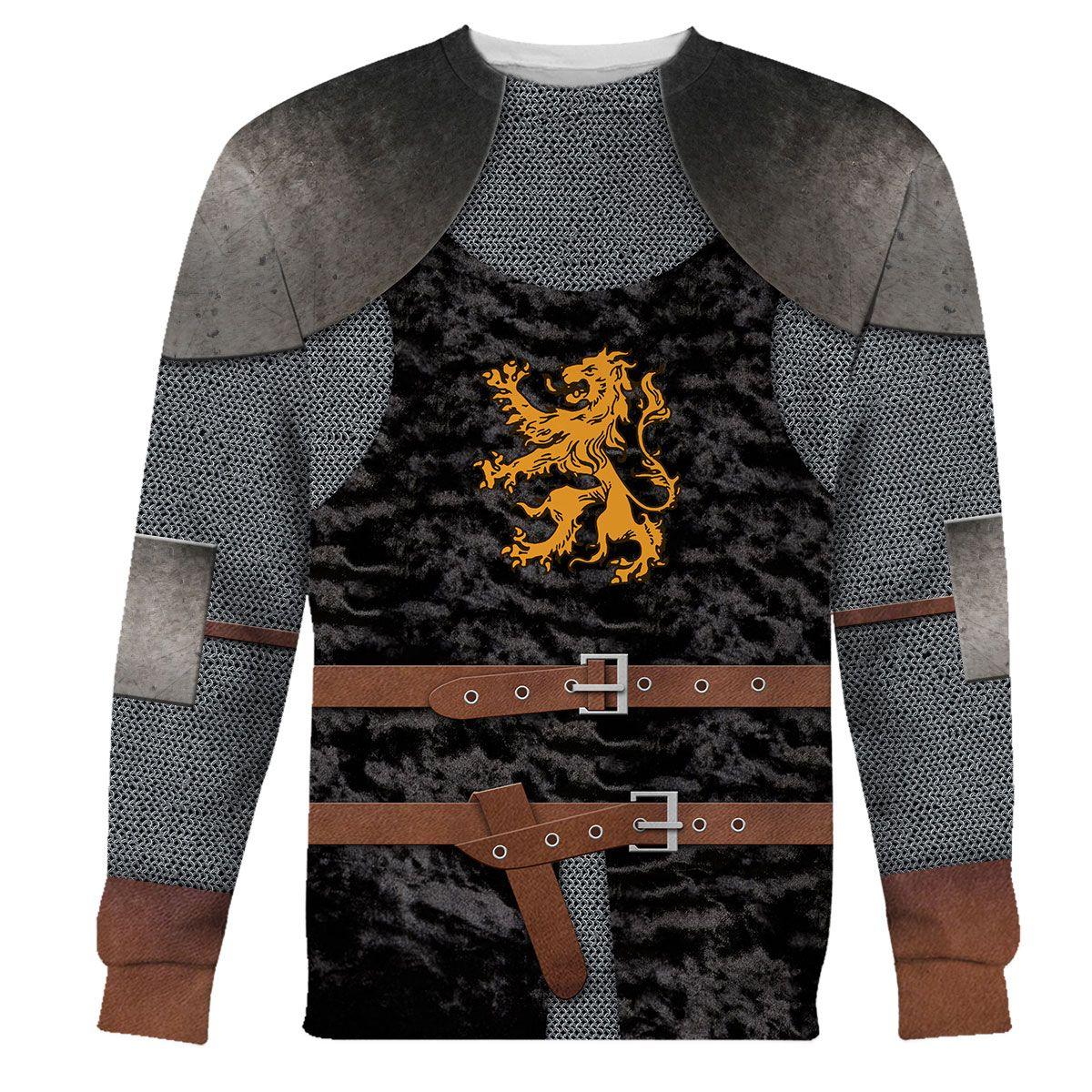Gearhomie Heraldic Knight Black Costume Hoodie Sweatshirt T-Shirt Tracksuit - Gearhomie.com