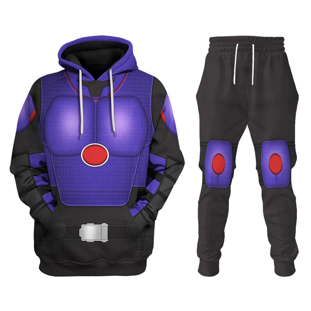 Gearhomie Hiro's Super Armor Cosplay Costume Hoodie Sweatshirt T-Shirt Sweatpants - Gearhomie.com
