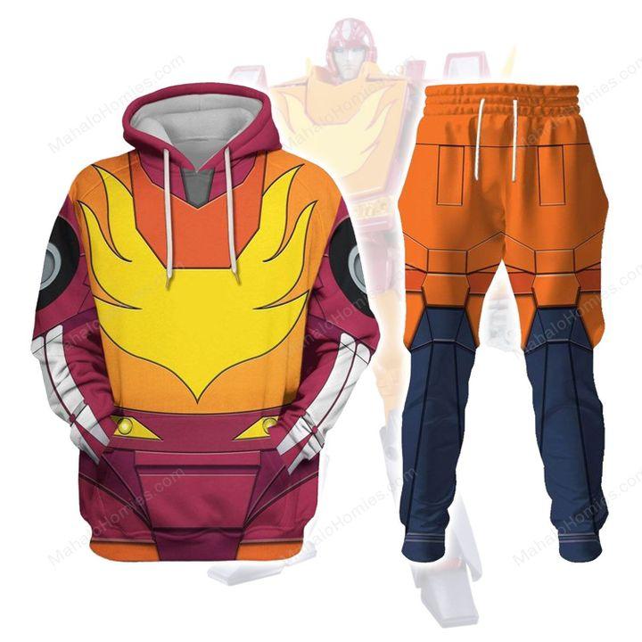 Gearhomie Hot Rodimus Costume Cosplay Hoodie Tracksuit - DucG