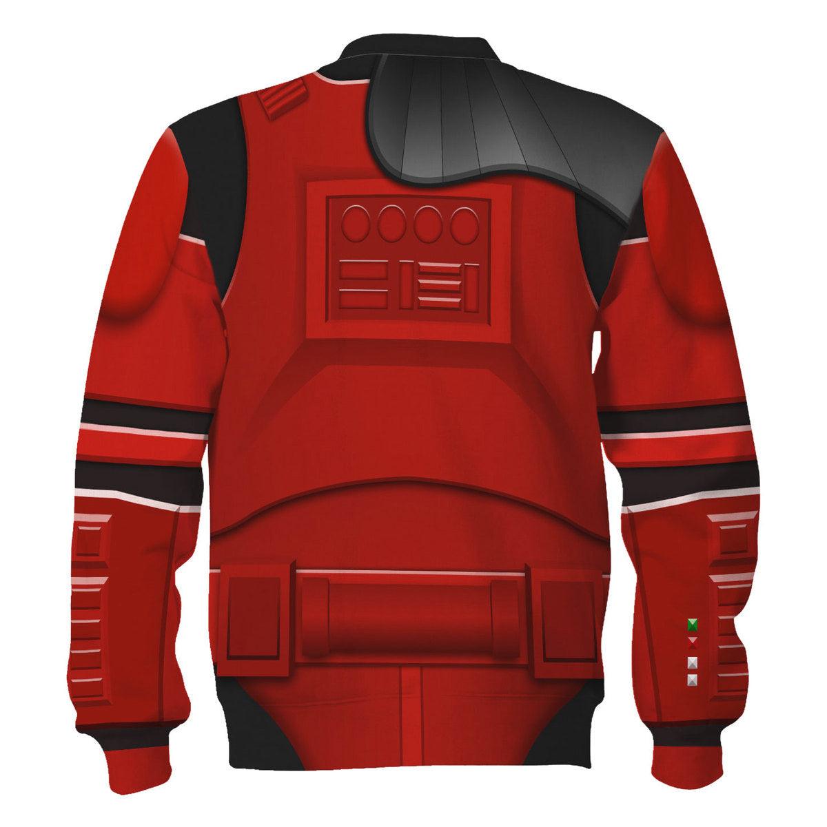 Gearhomie Imprerial Crimson Stormtrooper Costume Hoodie Sweatshirt T-Shirt Sweatpants - Gearhomie.com