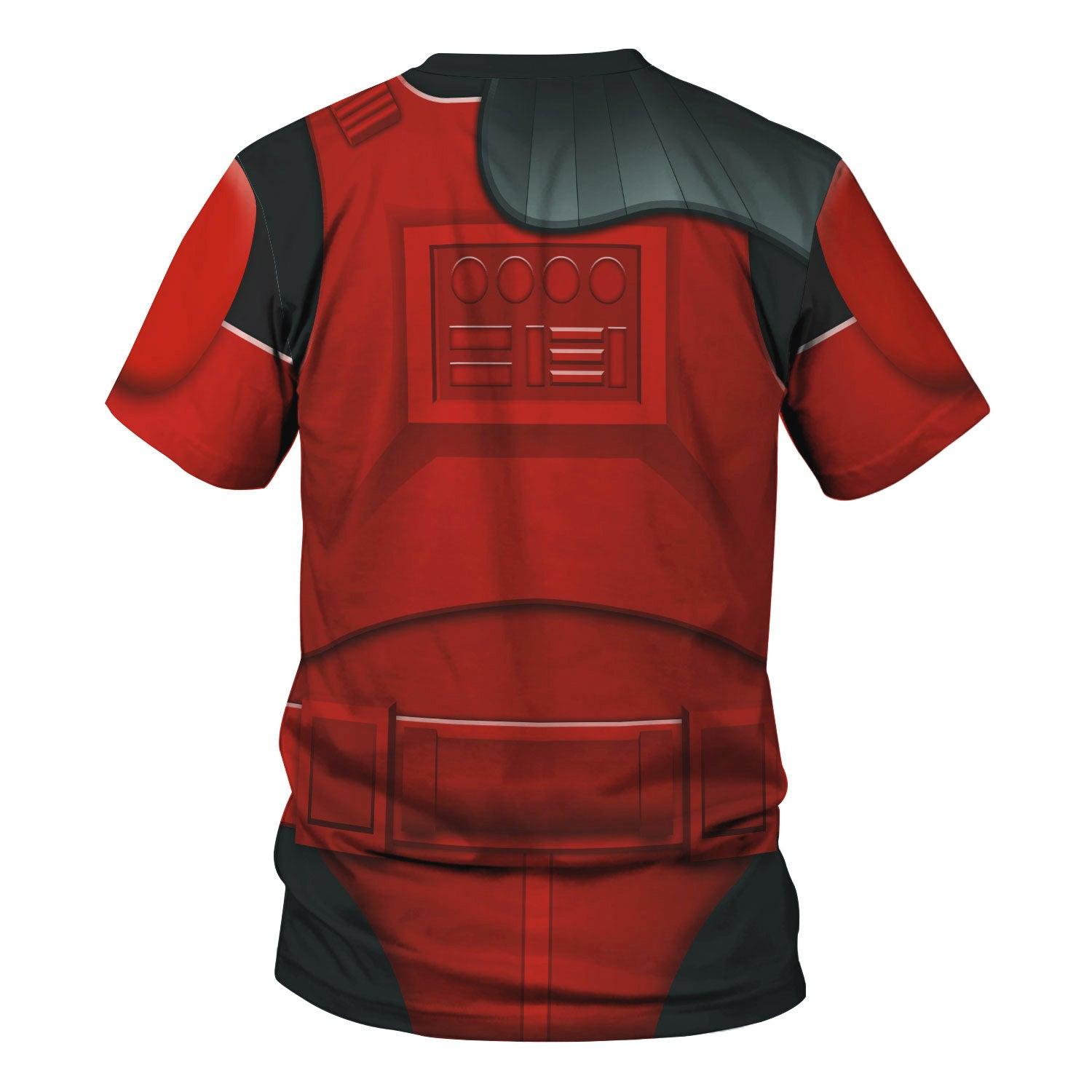 Gearhomie Imprerial Crimson Stormtrooper Costume Hoodie Sweatshirt T-Shirt Sweatpants - Gearhomie.com