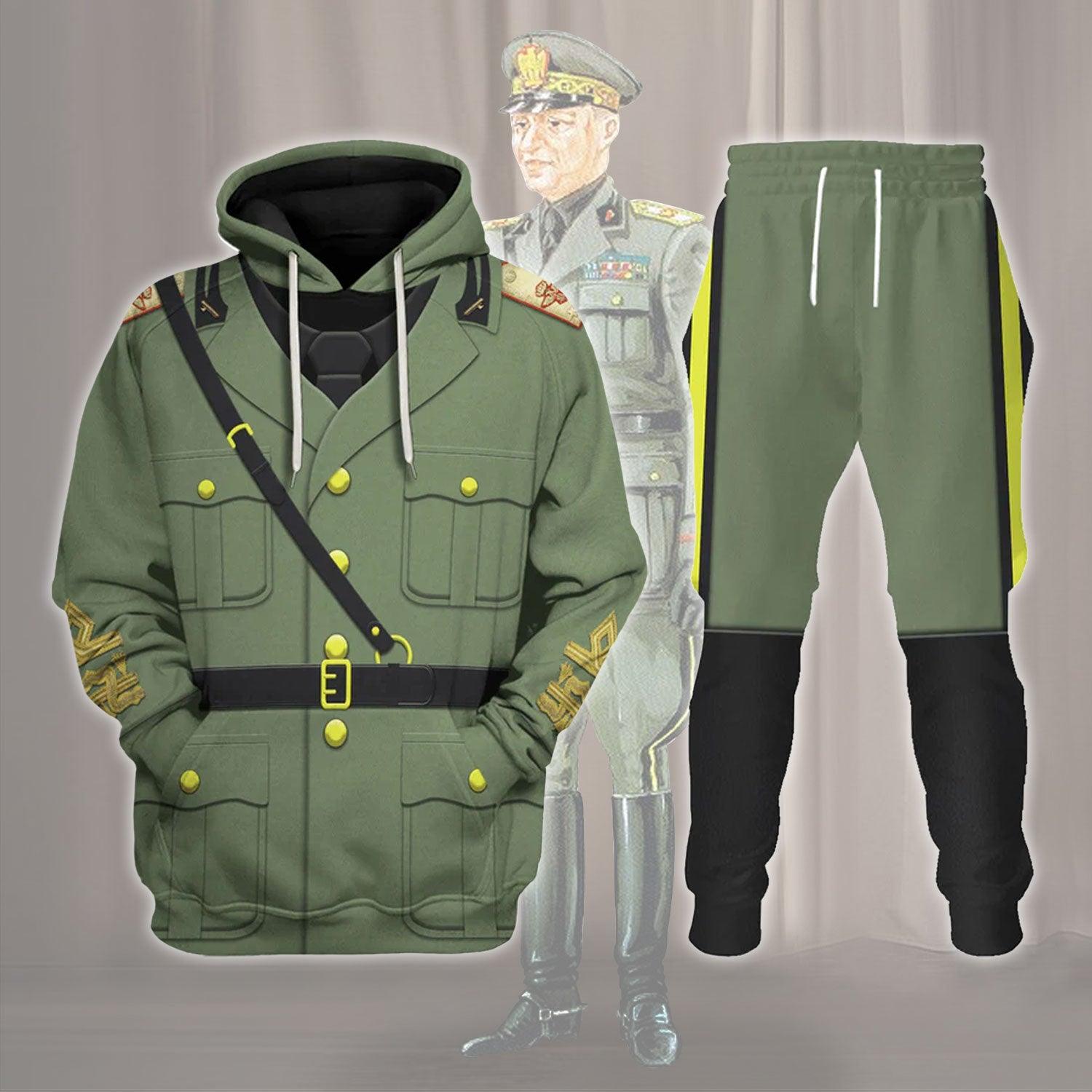 Gearhomie Italian Military Of World War 2 Costume Hoodie Sweatshirt T-Shirt Tracksuit - Gearhomie.com