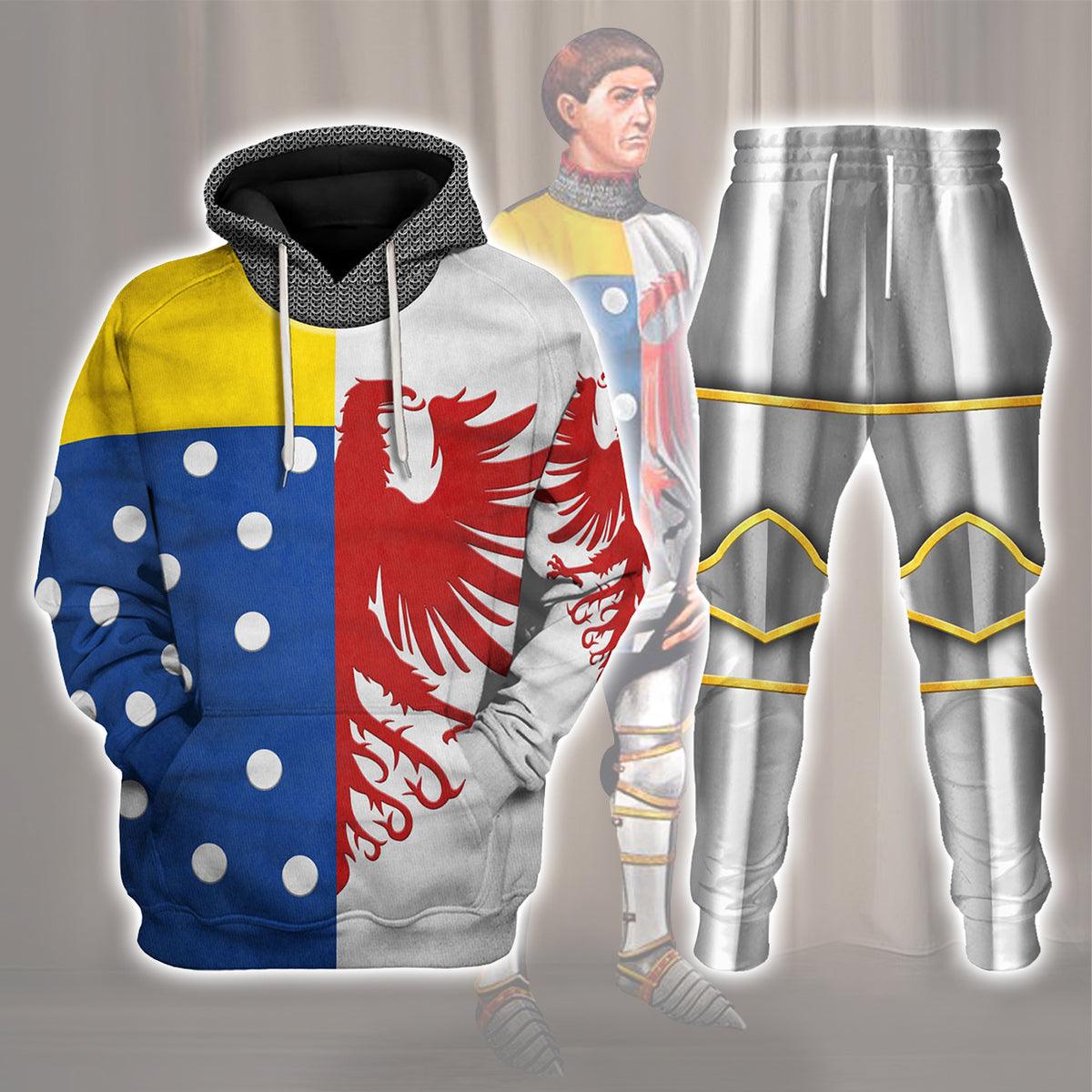 Gearhomie Jean le Meingre - Battle of Agincourt Costume Hoodie Sweatshirt T-Shirt Tracksuit - Gearhomie.com