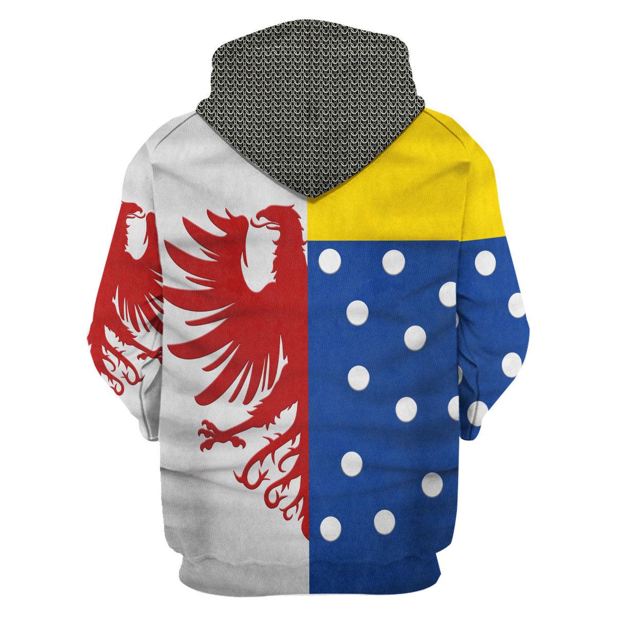Gearhomie Jean le Meingre - Battle of Agincourt Costume Hoodie Sweatshirt T-Shirt Tracksuit - Gearhomie.com