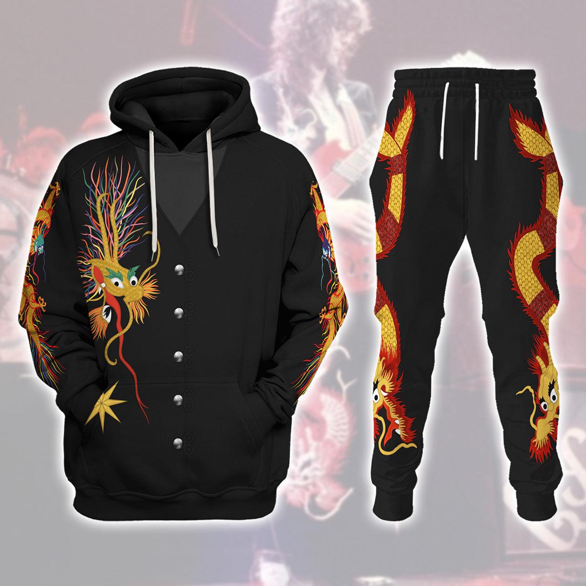 Gearhomie Jimmy Page Dragon Suit Costume Hoodie Sweatshirt T-Shirt Tracksuit - Gearhomie.com