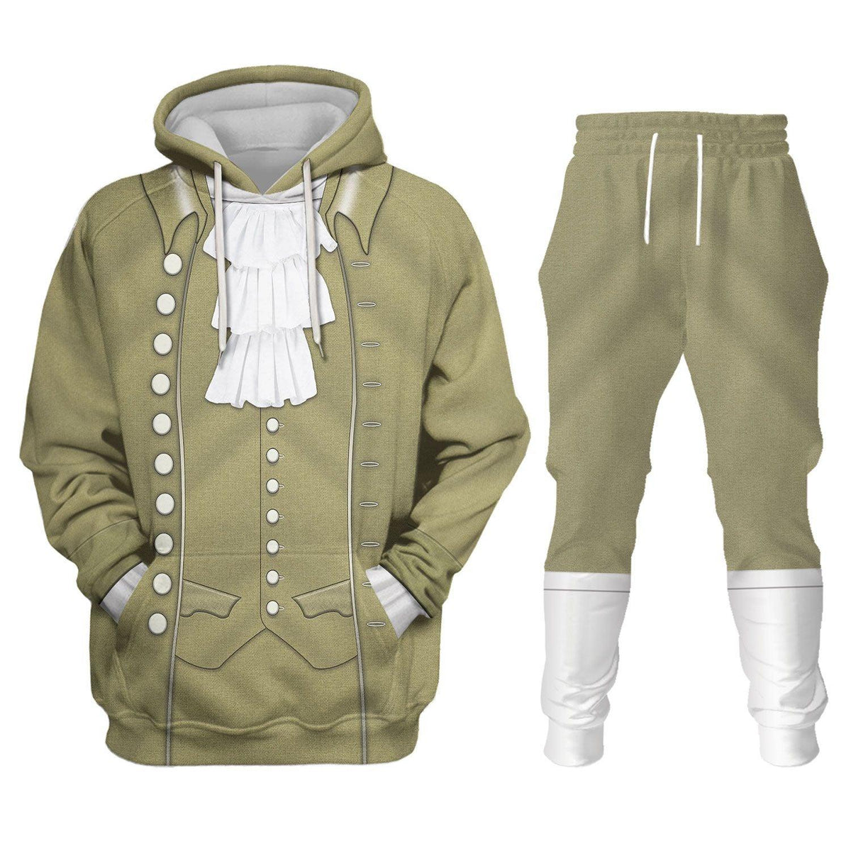Gearhomie John Adams U.S. President Costume Hoodie Sweatshirt T-Shirt Tracksuit - Gearhomie.com